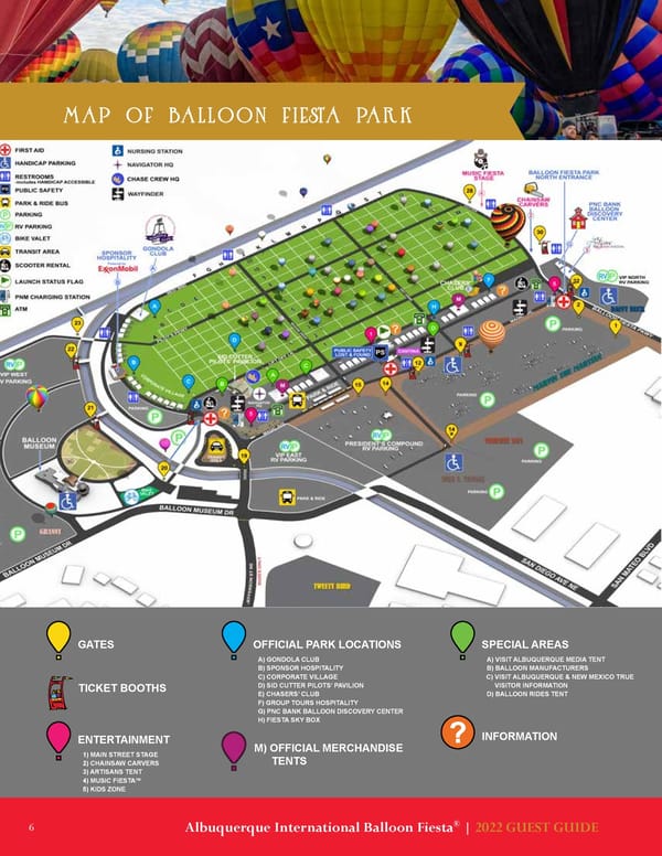 Map of Balloon Fiesta Park - Page 1