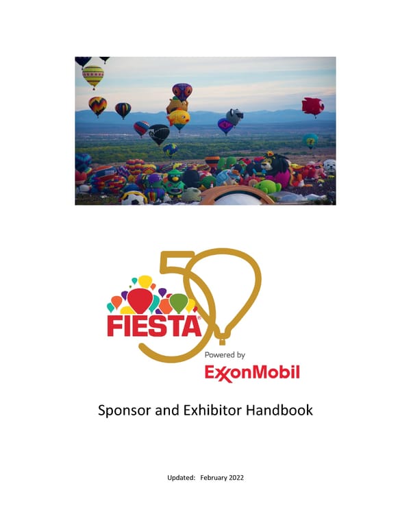 Sponsor and Exhibitor Handbook - Page 1