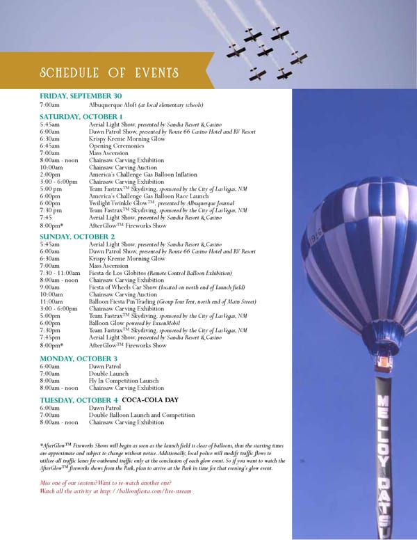 2022 Guest Guide | Balloon Fiesta - Page 6