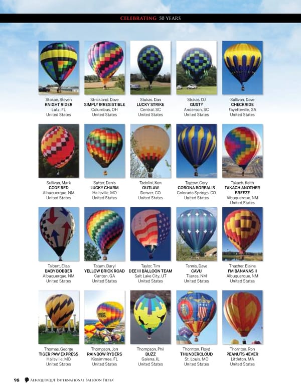 2022 Balloon Fiesta Program - Page 104