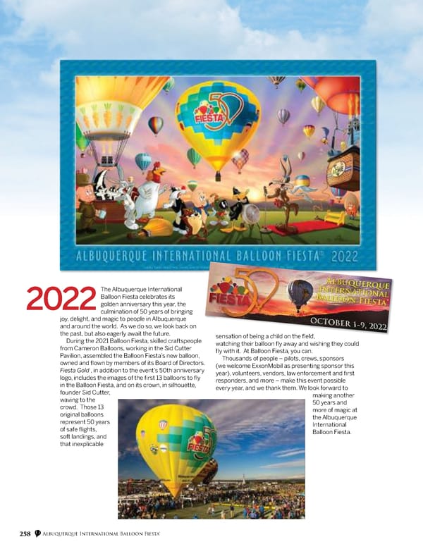 2022 Balloon Fiesta Program - Page 264